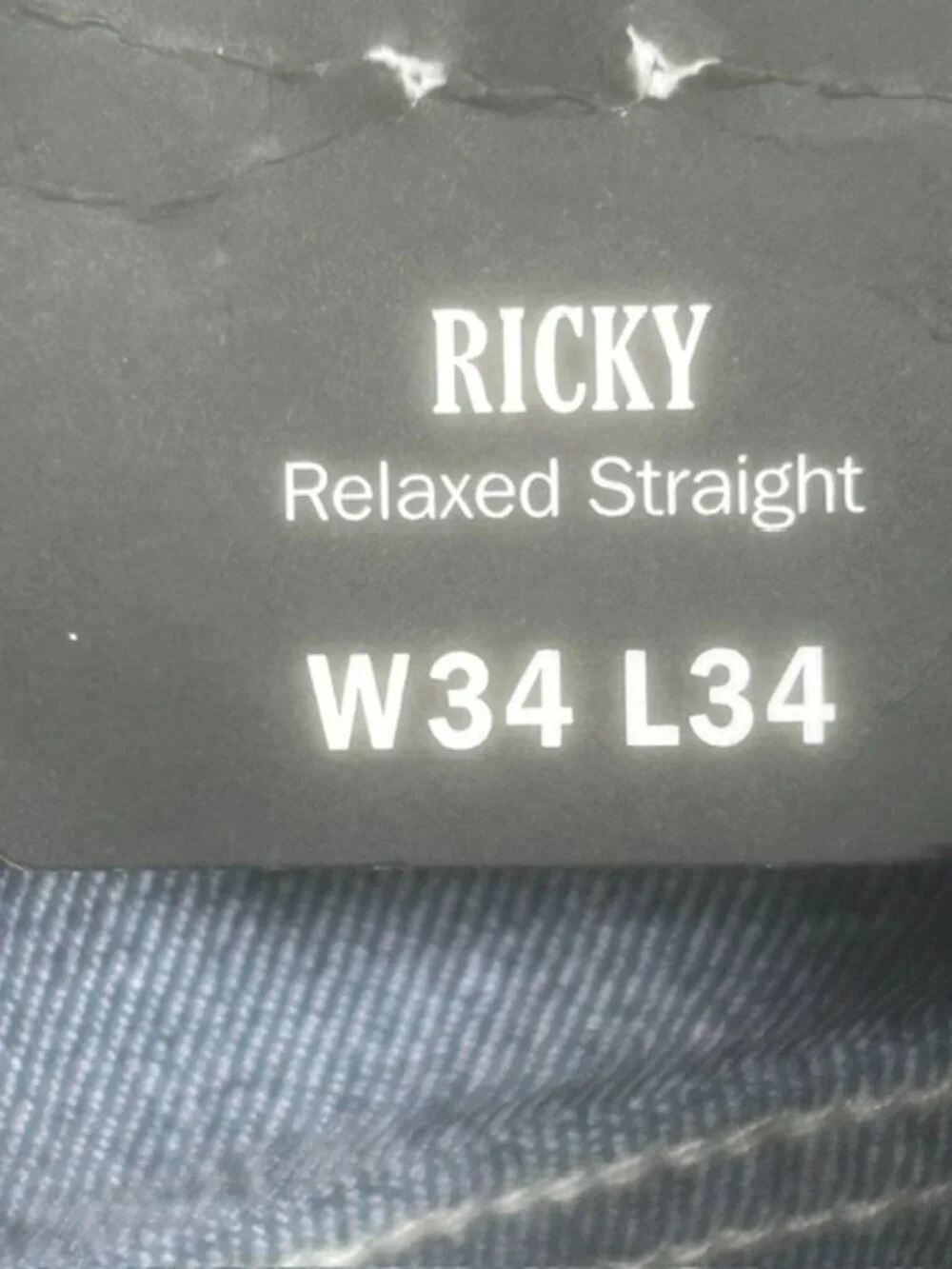 True Religion Ricky Jeans Men's 34x34 Dark Lunar Shadow SN Flap Straight Leg NEW